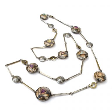 Necklace with Citrine, Aquamarine, Garnet, Tourmaline and Iolite