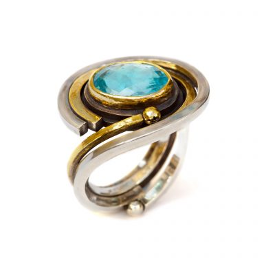 Ring with Aquamarine