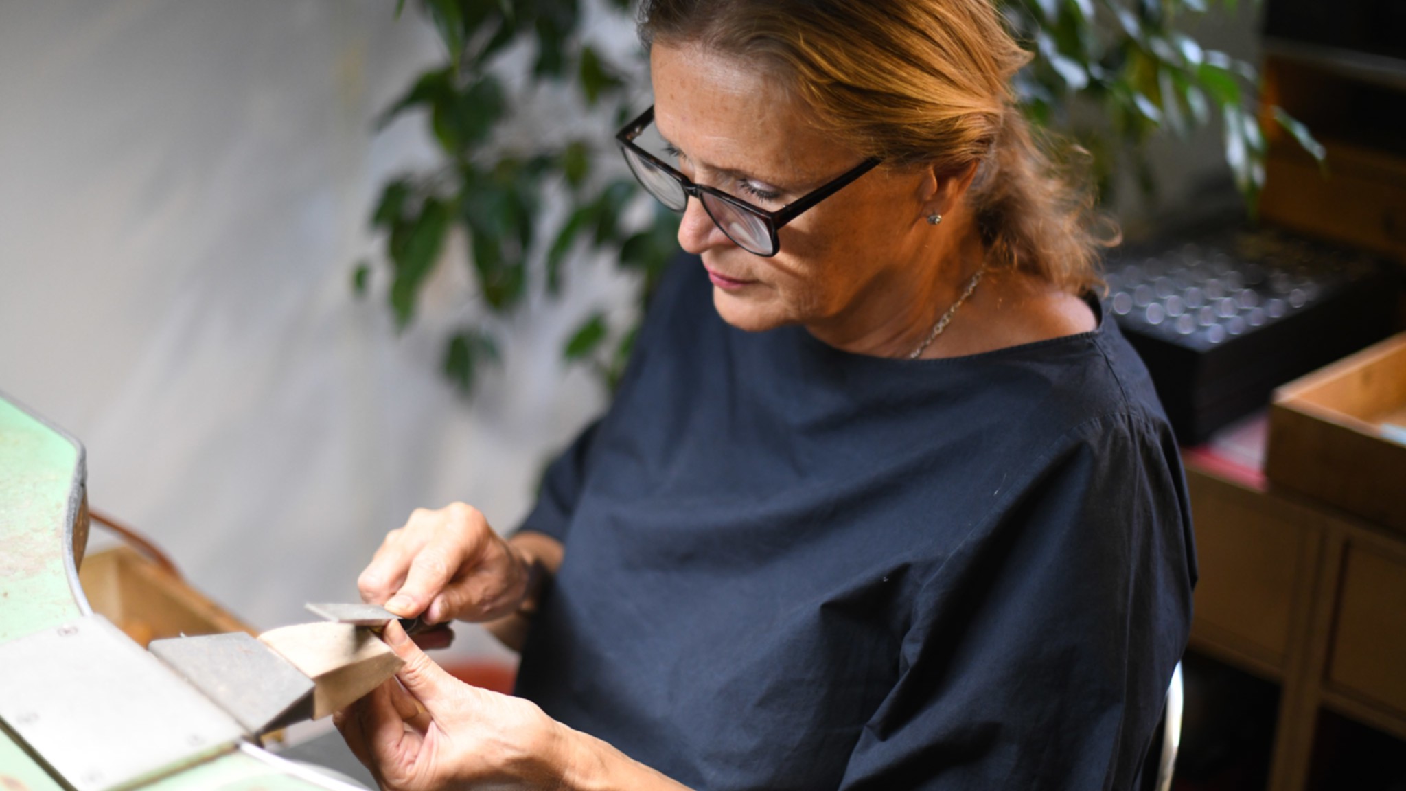 Video preview of jewellery designer Barbara Bertagnolli working in her London studio. The video shows the jewels, materials and inspiration for her one-off pieces.